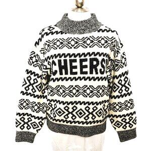 Christmas Holiday Sweater “Cheers” on front -  A New Day NWOT